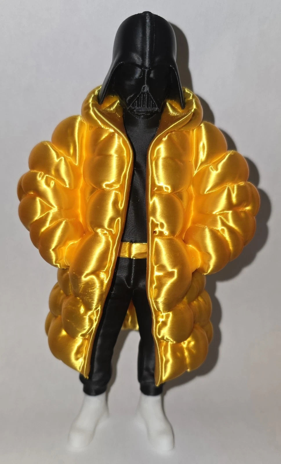 Star Wars Darth Vader Collectable Action Figure with Gold Puffer Jacket