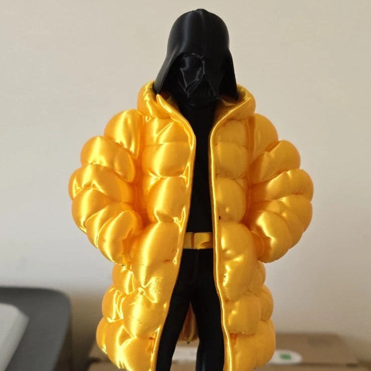 Star Wars Darth Vader Collectable Action Figure with Gold Puffer Jacket